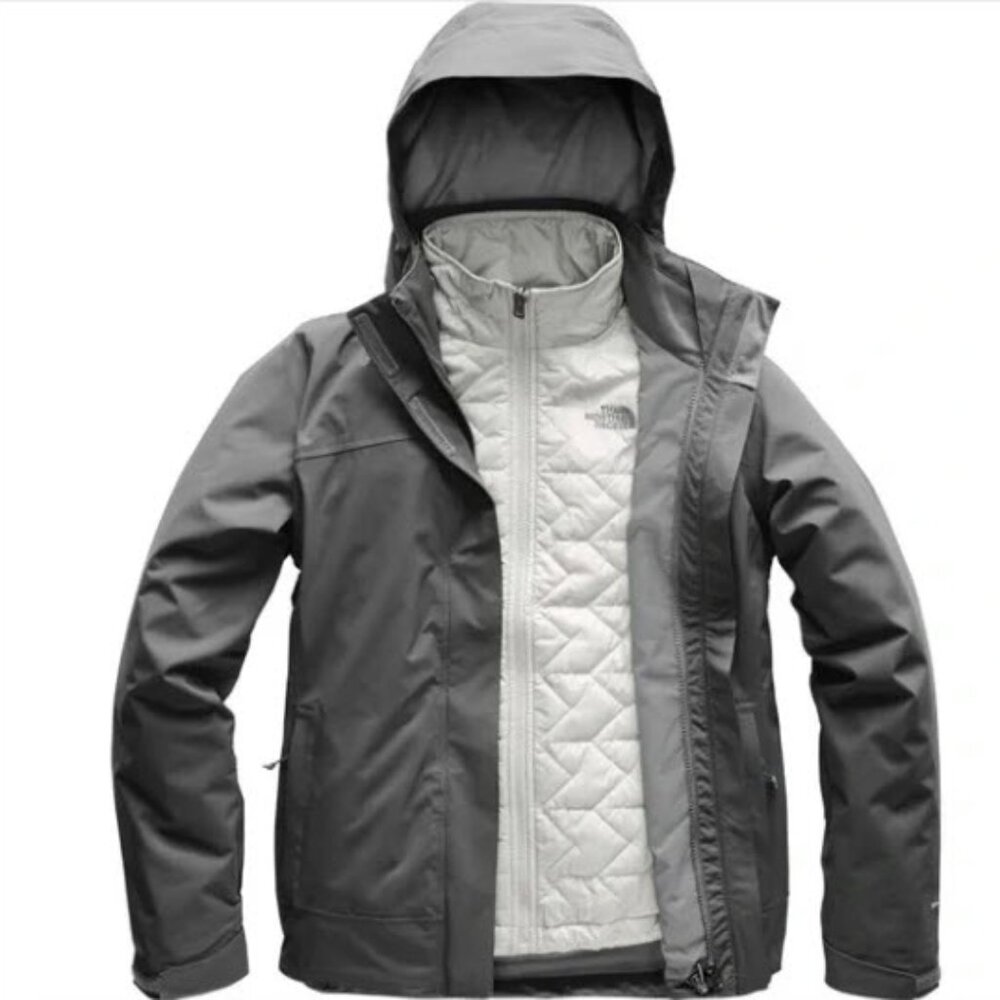 The North Face Women's Carto Triclimate 3-in-1 Jacket Vanadis Grey/White